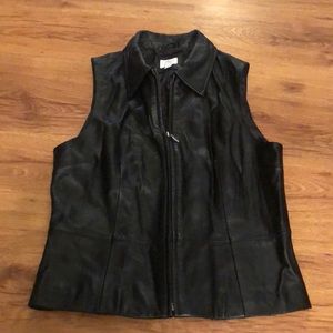 Pleather vest